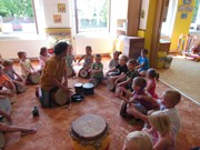 Příběh o bubnu - bubnování ve školce